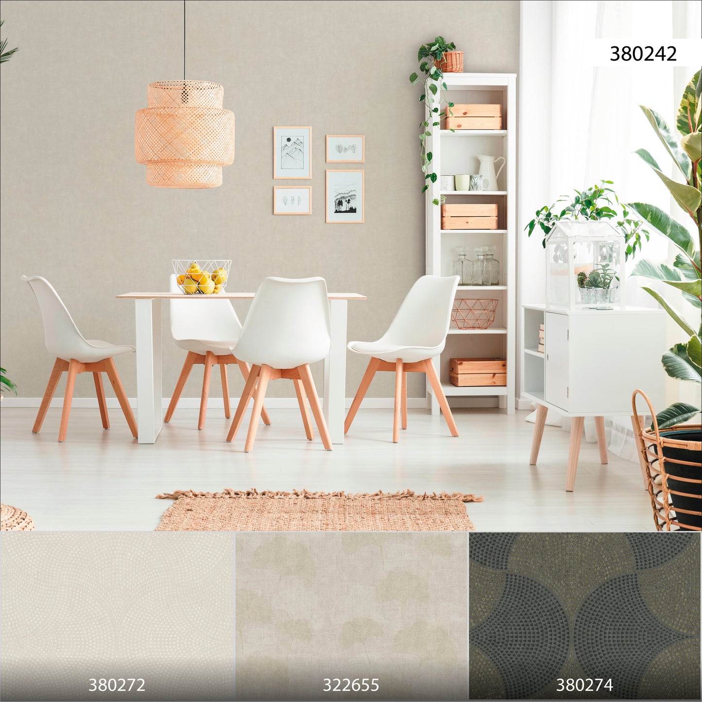 A.S. Création Uni Tapete Beige 380242 Wandtapete Vliestapete Unis Vinyl Rolle