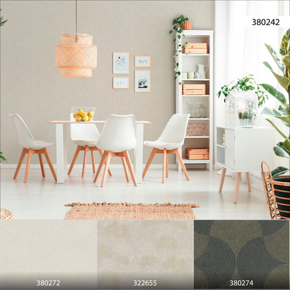 A.S. Création Uni Tapete Beige 380242 Wandtapete Vliestapete Unis Vinyl Rolle