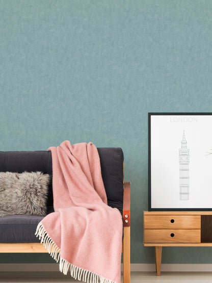 A.S. Création Uni Tapete Blau 380243 Wandtapete Vliestapete Unis Vinyl Rolle