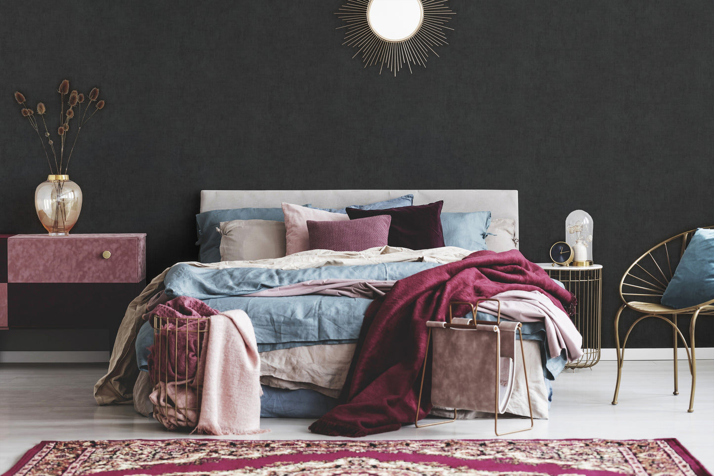 A.S. Création Uni Tapete Schwarz 380251 Wandtapete Vliestapete Unis Vinyl Rolle