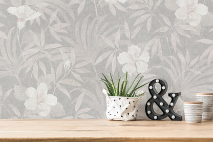 A.S. Création Blumentapete Beige 380284 Wandtapete Vliestapete Floral Vinyl