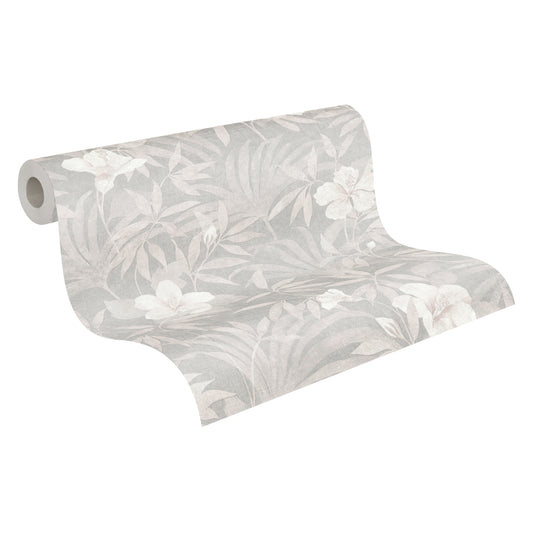 A.S. Création Blumentapete Beige 380284 Wandtapete Vliestapete Floral Vinyl
