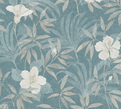 A.S. Création Blumentapete Beige 380285 Wandtapete Vliestapete Floral Vinyl