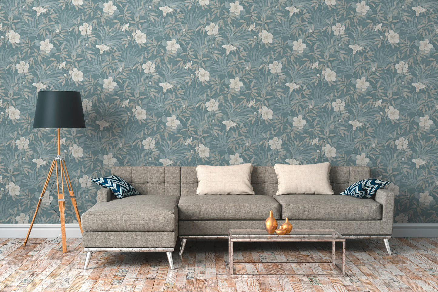 A.S. Création Blumentapete Beige 380285 Wandtapete Vliestapete Floral Vinyl