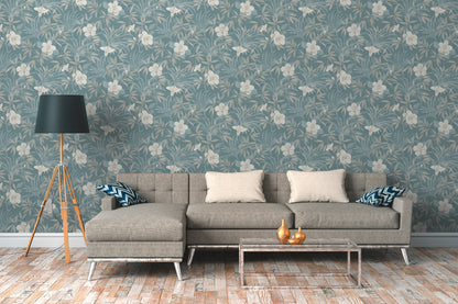 A.S. Création Blumentapete Beige 380285 Wandtapete Vliestapete Floral Vinyl