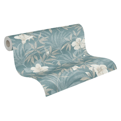 A.S. Création Blumentapete Beige 380285 Wandtapete Vliestapete Floral Vinyl