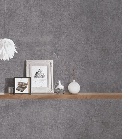 A.S. Création Unitapete Uni Grau 380891 Tapete Trendwall 2 Wandtapete Design