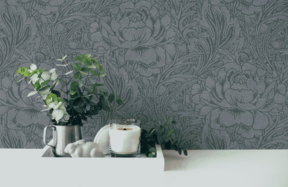A.S. Création Blumentapete Anthrazit 380924 Tapete Mata Hari Wandtapete Design