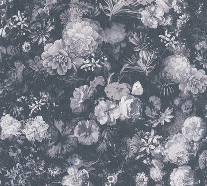 A.S. Création Blumentapete Blumen floral Tapete Blau 380953 Mata Hari Wand