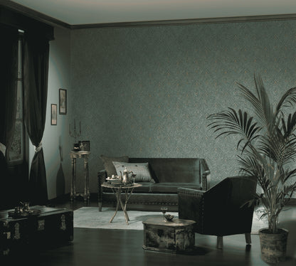 A.S. Création Unitapete Uni einfarbig Grün 380986 Tapete Mata Hari Wandtapete