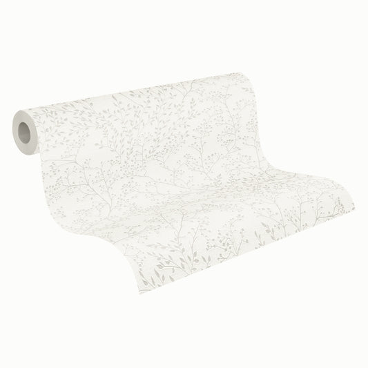 A.S. Création Blumentapete Blumen floral Weiß 381001 Trendwall 2 Wandtapete