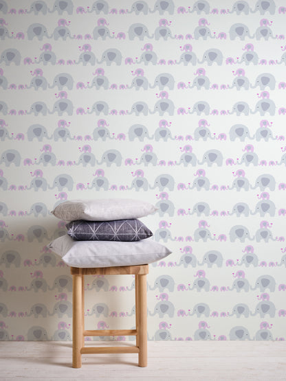 A.S. Création Tapete mit Tieren Rosa 381132 Wandtapete Vliestapete Kinder Vlies