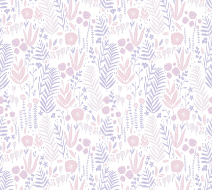 A.S. Création Blumen Tapete Lila 381181 Wandtapete Vliestapete Kinder Vlies
