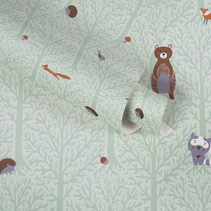 A.S. Création Wald Tapete Grün 381192 Wandtapete Vliestapete Kinder Vlies Rolle