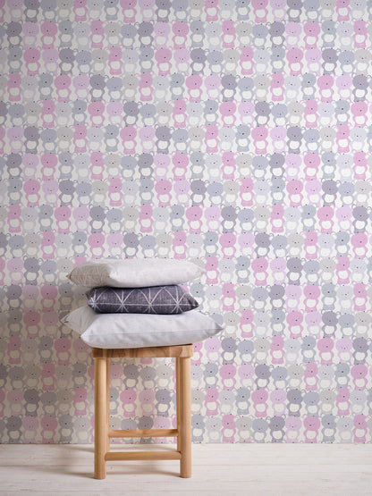 A.S. Création Tapete mit Tieren Rosa 381292 Wandtapete Vliestapete Kinder Vlies