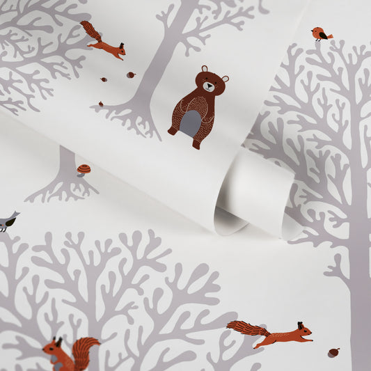 A.S. Création Wald Tapete Braun 381341 Wandtapete Vliestapete Kinder Vlies Rolle