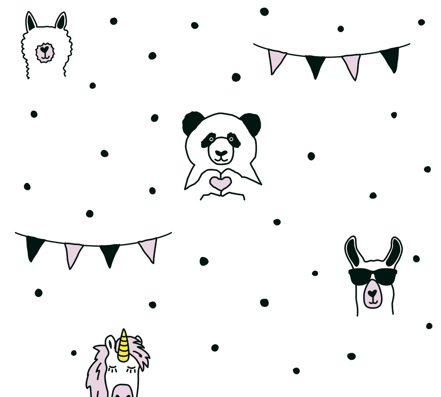 A.S. Création Tapete mit Tieren Rosa 381381 Wandtapete Vliestapete Kinder Vlies