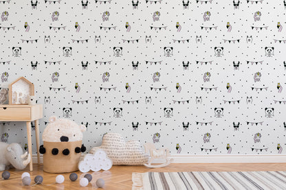 A.S. Création Tapete mit Tieren Rosa 381381 Wandtapete Vliestapete Kinder Vlies