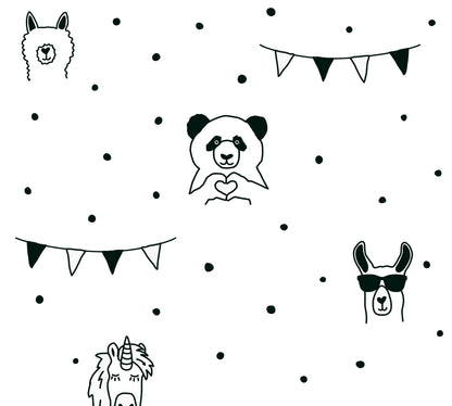 A.S. Création Tapete mit Tieren Schwarz 381382 Wandtapete Vliestapete Vlies