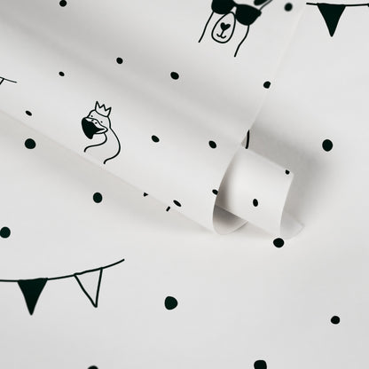 A.S. Création Tapete mit Tieren Schwarz 381382 Wandtapete Vliestapete Vlies