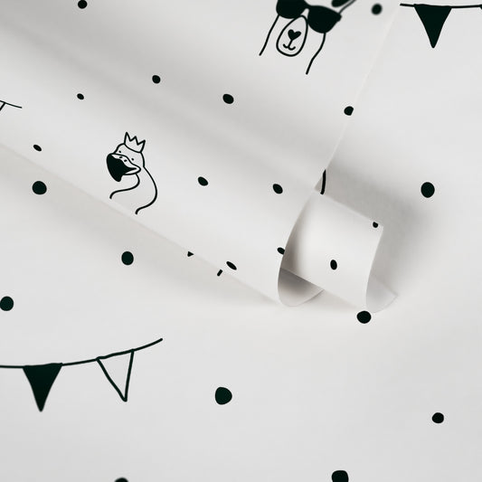 A.S. Création Tapete mit Tieren Schwarz 381382 Wandtapete Vliestapete Vlies