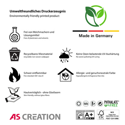 A.S. Création Tapete mit Punkten Schwarz 381391 Wandtapete Vliestapete Vlies