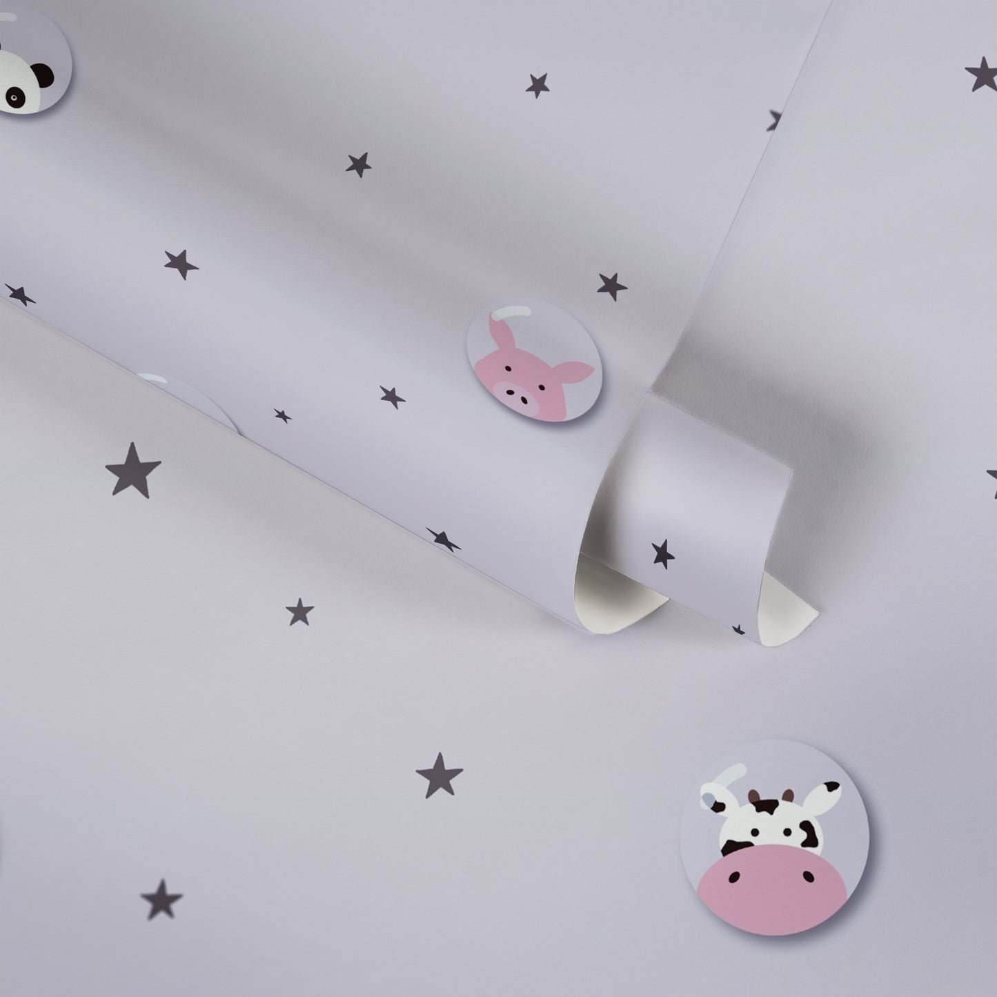 A.S. Création Tapete mit Tieren Grau 381431 Wandtapete Vliestapete Kinder Vlies