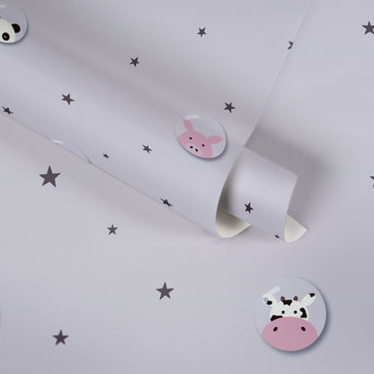 A.S. Création Tapete mit Tieren Grau 381431 Wandtapete Vliestapete Kinder Vlies