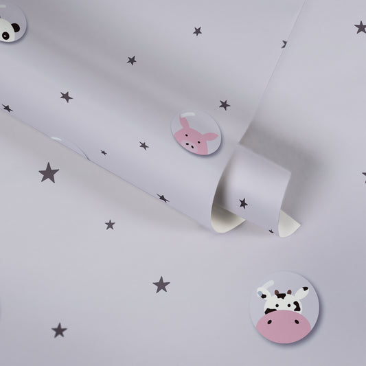 A.S. Création Tapete mit Tieren Grau 381431 Wandtapete Vliestapete Kinder Vlies