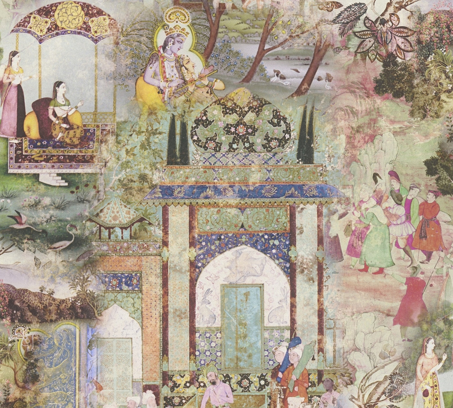 A.S. Création Orientalisch Grün 381741 Wandtapete Vlies Vlies Rolle Tapete