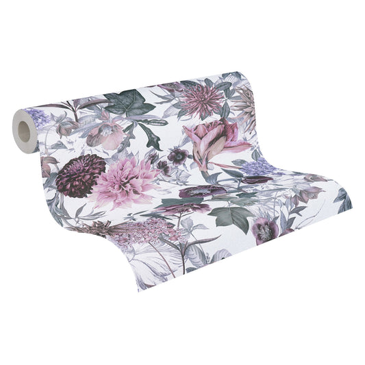 A.S. Création Blumentapete Blumen weiss 381752 Wandtapete Vlies Rolle Tapete