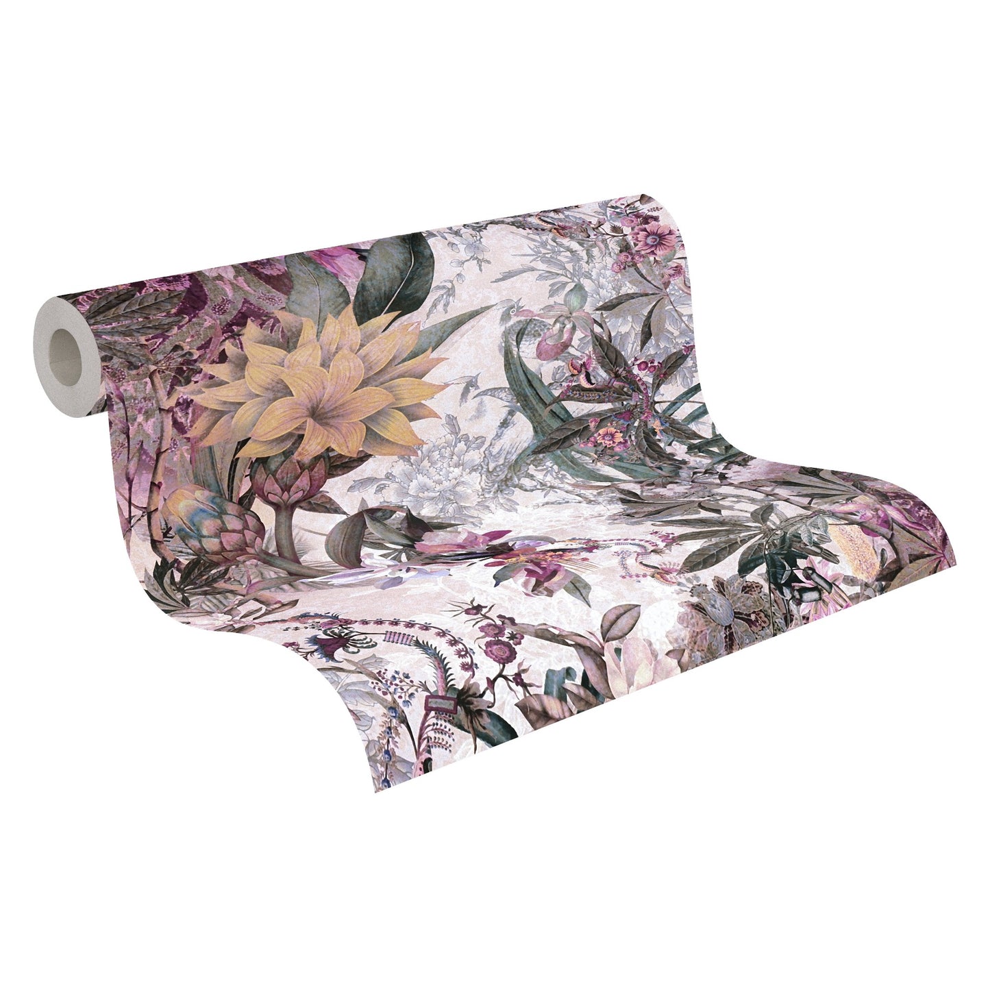 A.S. Création Blumentapete Blumenoptik Lila 381775 Wandtapete Vlies Rolle Tapete