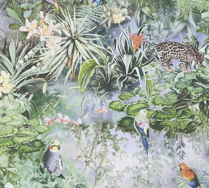 A.S. Création Blumentapete Blumenoptik Grün 381792 Wandtapete Vlies Rolle Tapete
