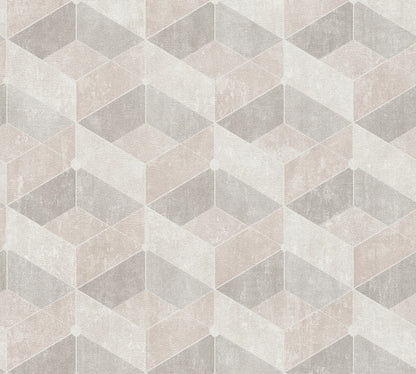 A.S. Création 3D Beige 382021 Wandtapete Vlies Vinyl Rolle Tapete Titanium 3