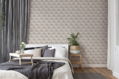 A.S. Création 3D Beige 382021 Wandtapete Vlies Vinyl Rolle Tapete Titanium 3