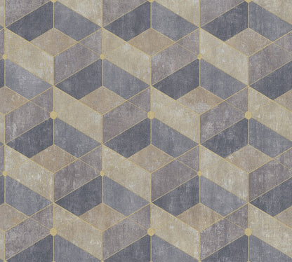 A.S. Création 3D Beige 382022 Wandtapete Vlies Vinyl Rolle Tapete Titanium 3