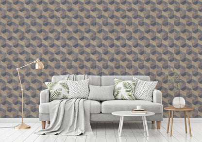 A.S. Création 3D Beige 382022 Wandtapete Vlies Vinyl Rolle Tapete Titanium 3