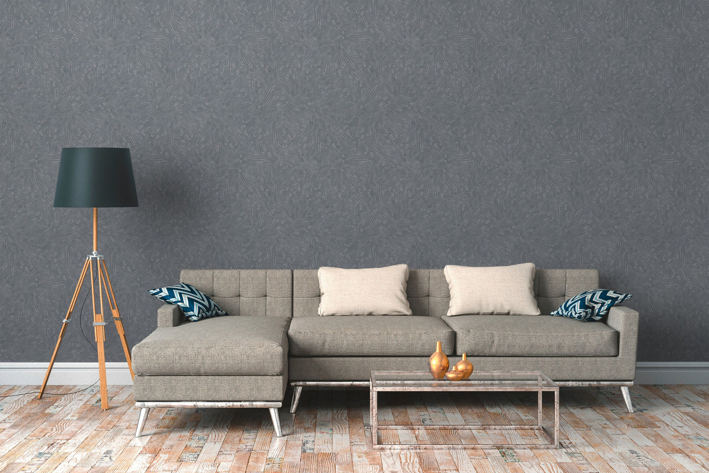 A.S. Création 3D Grau 382031 Wandtapete Vlies Vinyl Rolle Tapete Titanium 3