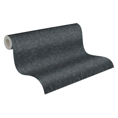 A.S. Création 3D Schwarz 382035 Wandtapete Vlies Vinyl Rolle Tapete Titanium 3
