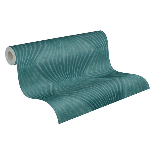 A.S. Création 3D Grün 382041 Wandtapete Vlies Vinyl Rolle Tapete Titanium 3