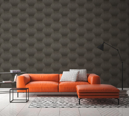 A.S. Création 3D Schwarz 382042 Wandtapete Vlies Vinyl Rolle Tapete Titanium 3