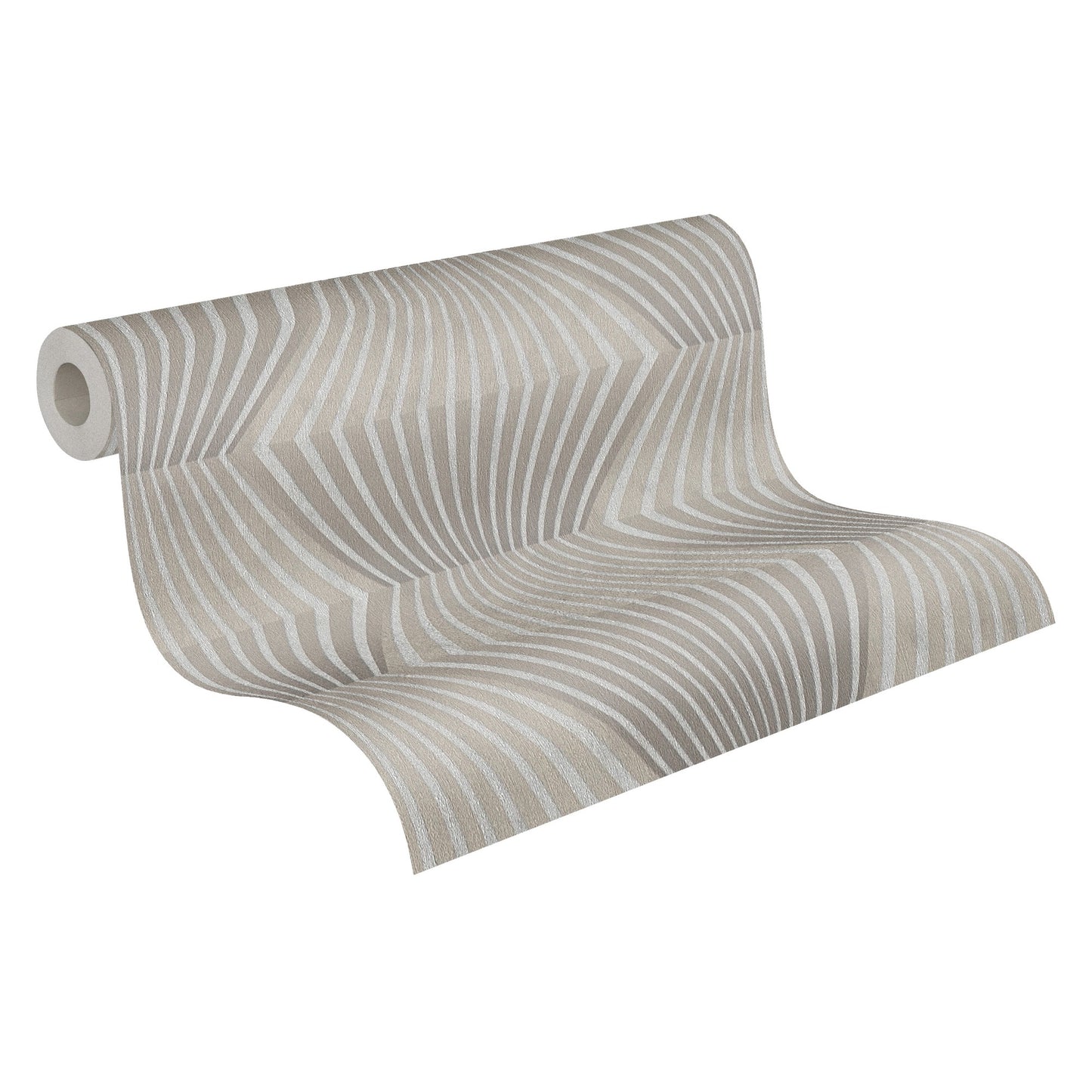 A.S. Création 3D Grau 382043 Wandtapete Vlies Vinyl Rolle Tapete Titanium 3