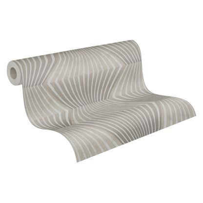 A.S. Création 3D Grau 382043 Wandtapete Vlies Vinyl Rolle Tapete Titanium 3