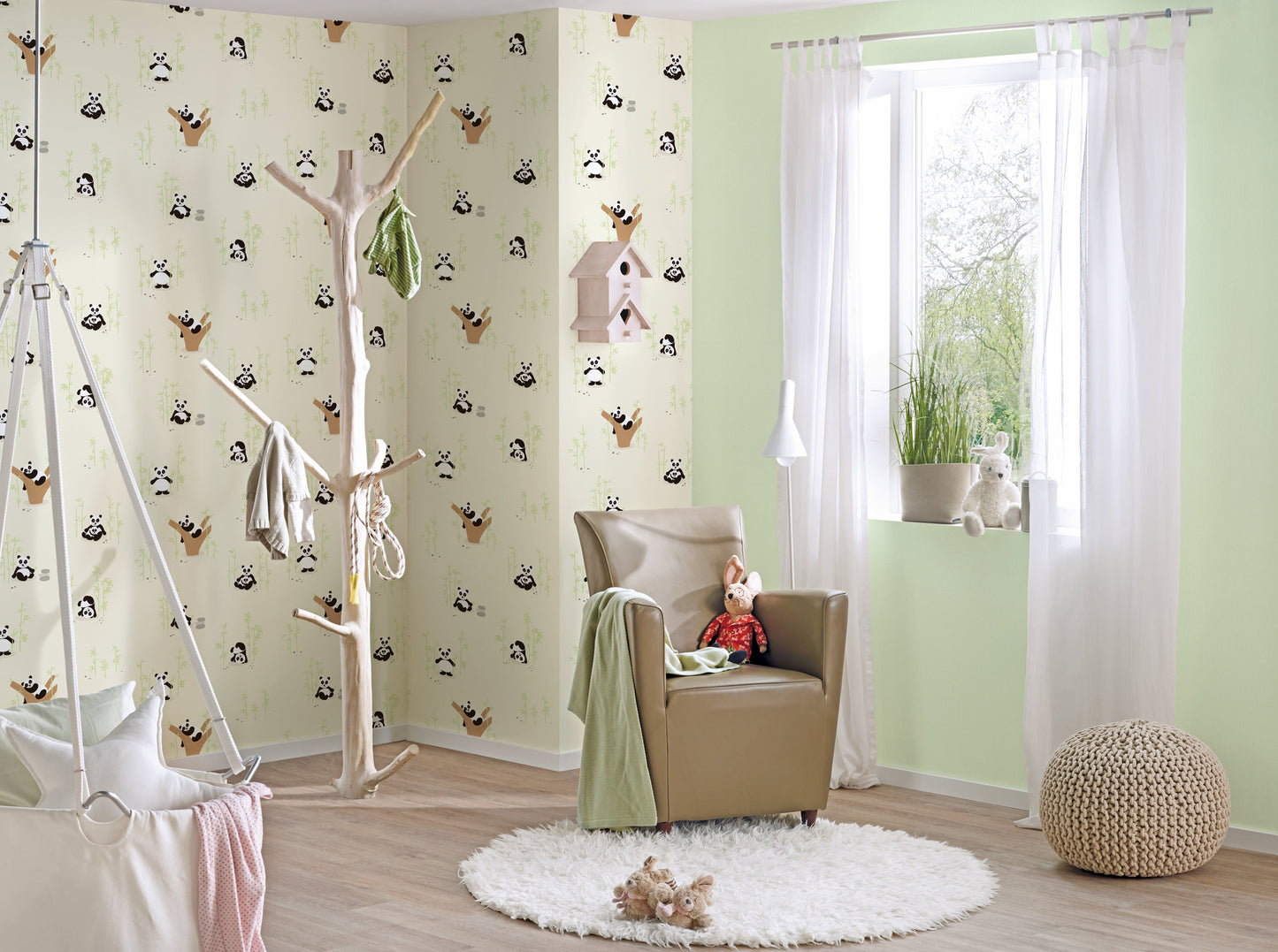 A.S. Création Uni Tapete Grün 383150 Wandtapete Vliestapete Kinder Vlies Rolle