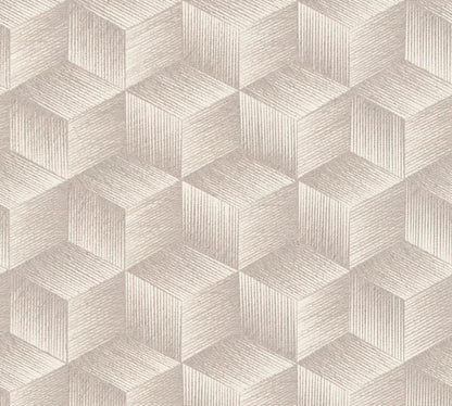 A.S. Création Tapete Natural Living 385061 Grau Satin 3D Tapete Wandtapete Vlies