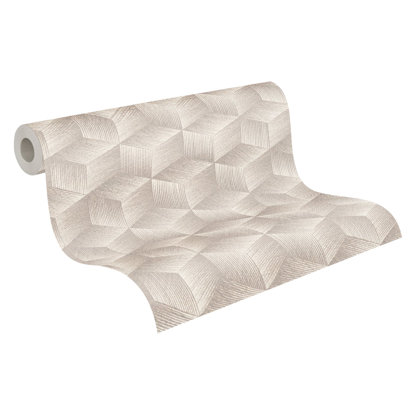 A.S. Création Tapete Natural Living 385061 Grau Satin 3D Tapete Wandtapete Vlies