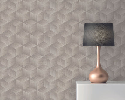 A.S. Création Tapete Natural Living 385061 Grau Satin 3D Tapete Wandtapete Vlies