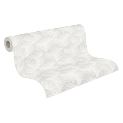 A.S. Création Tapete Natural Living 385062 Grau Satin 3D Tapete Wandtapete Vlies