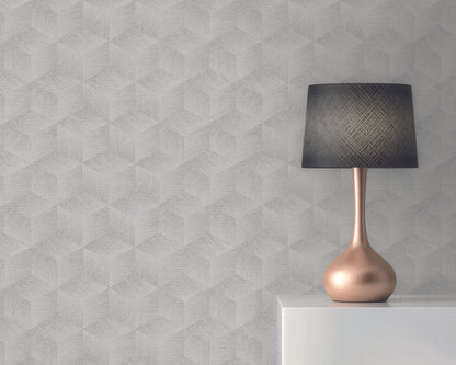 A.S. Création Tapete Natural Living 385062 Grau Satin 3D Tapete Wandtapete Vlies