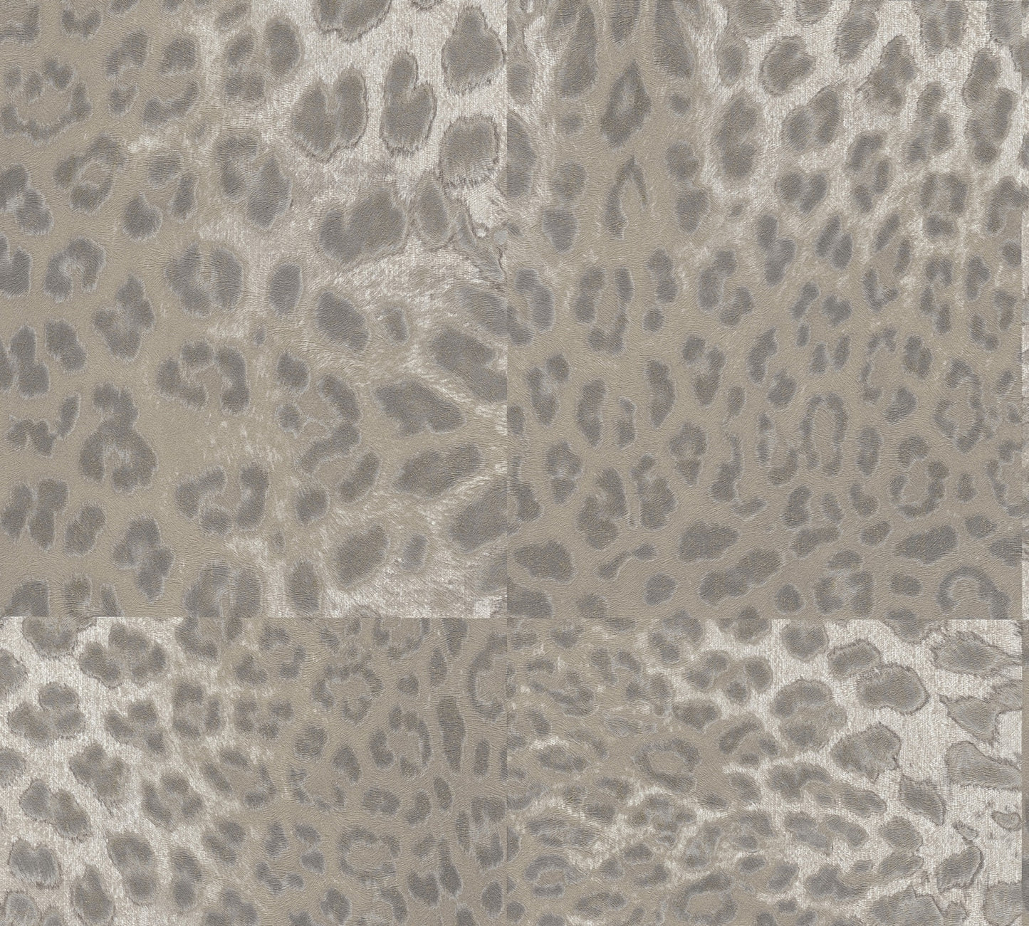 A.S. Création Leopardenmuster Grau 385232 Wandtapete Vlies Satin Rolle Tapete